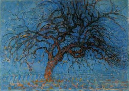 Artwork Title: Avond (evening): The Red Tree