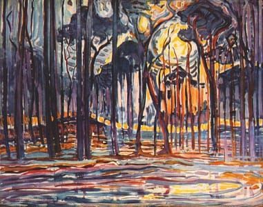 Artwork Title: Bos Bij Oele (Woods near Oele)