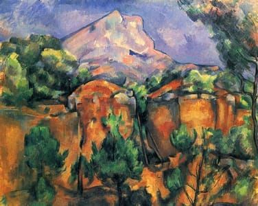 Artwork Title: Montagne Sainte-victoire, Blick Vom Steinbruch Bibémus