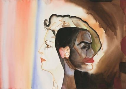 Artwork Title: Self-portrait With Alba