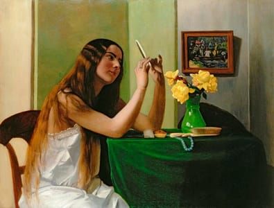 Artwork Title: At the Dressing Table