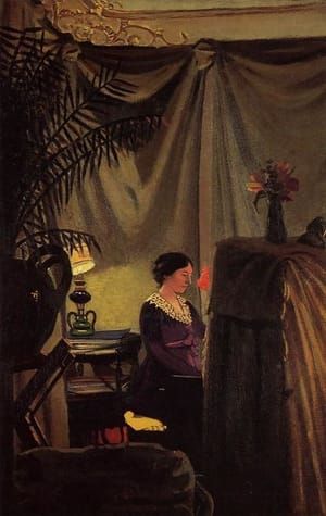 Artwork Title: Gabrielle Vallotton at the Piano