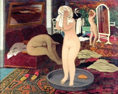 Artwork Title: Femmes à leur toilette