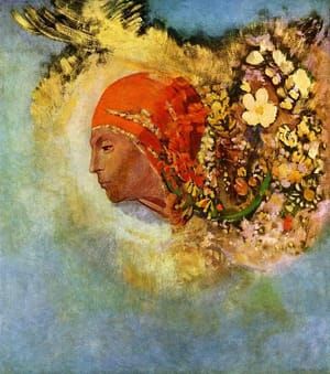 Artwork Title: Head with Flowers