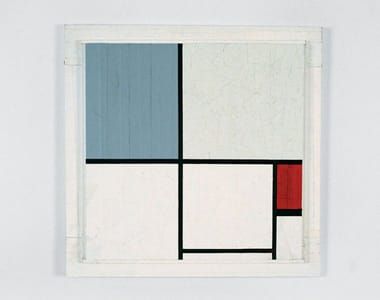Artwork Title: Composition C; Composition with Gray and Red