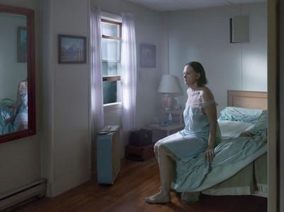 Artwork Title: Seated Woman On Bed