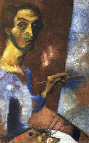 Artwork Title: Self Portrait with Easel