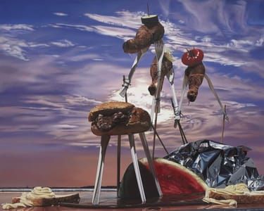 Artwork Title: Surrealist camping lunch no.1