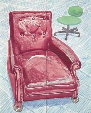 Artwork Title: Red Leather Chair