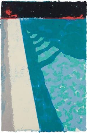 Artwork Title: Steps with Shadow F (Paper Pool 2)