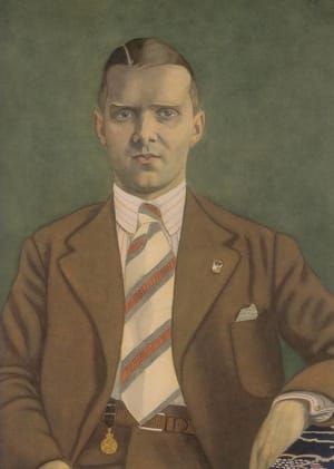 Artwork Title: Portrait of a friend, Adolphe Van Glabbeke