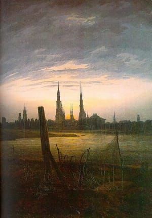 Artwork Title: City At Moonrise
