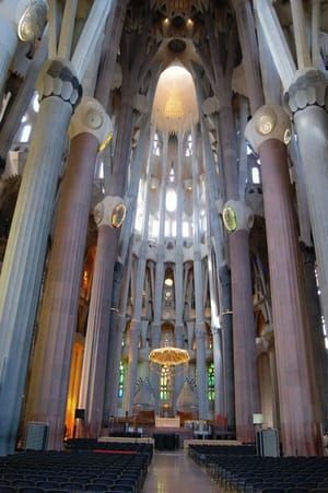 Artwork Title: Interior Of The Basilica De La Sagradia Familia