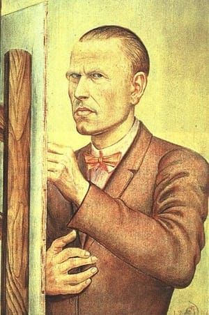 Artwork Title: Self Portrait with Easel