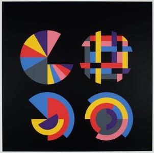 Artwork Title: Four Segmented Circles