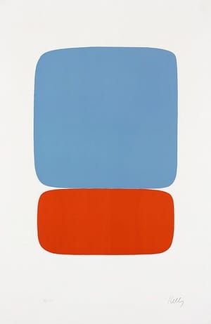 Artwork Title: Blue Over Orange