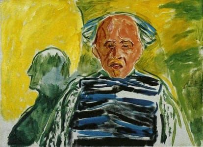 Artwork Title: Self Portrait with Striped Pullover