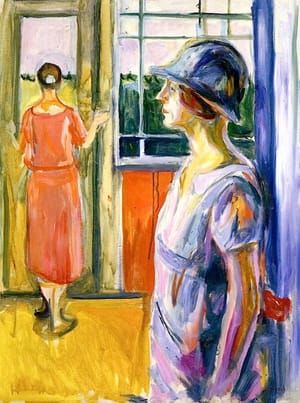 Artwork Title: Two women on  the Veranda
