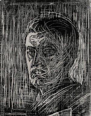 Artwork Title: Self Portrait Facing Left