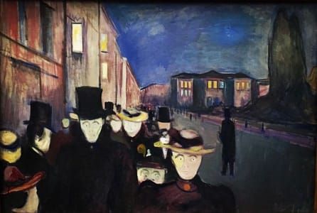 Artwork Title: Evening On Karl Johan