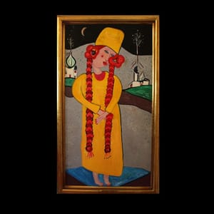 Artwork Title: Valentina This Painting Is Hand Framed With Gallery Framing It Is 37 W