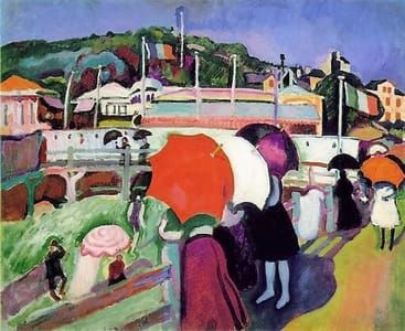 Artwork Title: Umbrellas