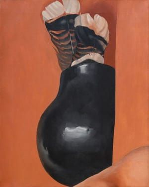 Artwork Title: Turkey Feathers in Indian Pot