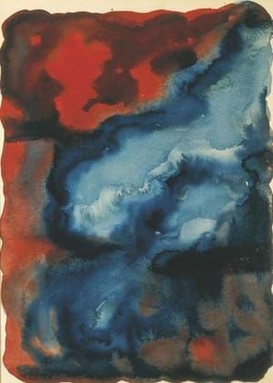 Artwork Title: Red & Blue No. 1