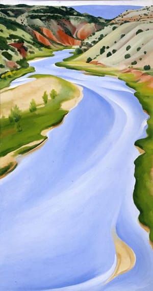 Artwork Title: Chama River, Ghost Ranch, New Mexico (Blue River)