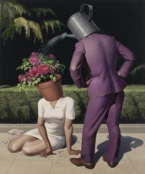 Artwork Title: Untitled (watering Flowers)
