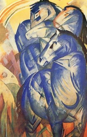 Artwork Title: Der Turm Der Blauen Pferde