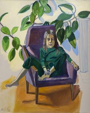 Artwork Title: Olivia with the Rubber Plant