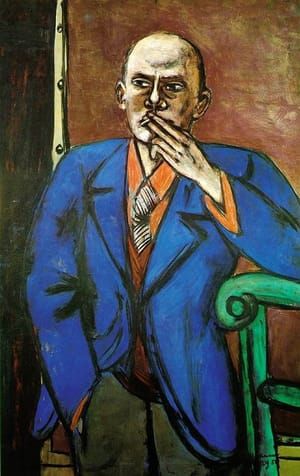 Artwork Title: Self Portrait In Blue Jacket