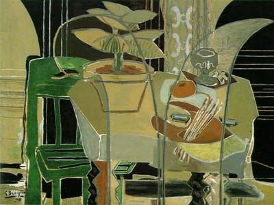 Artwork Title: Interno Con Tavolozza