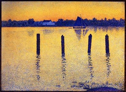 Artwork Title: Sailboats on the River Scheldt