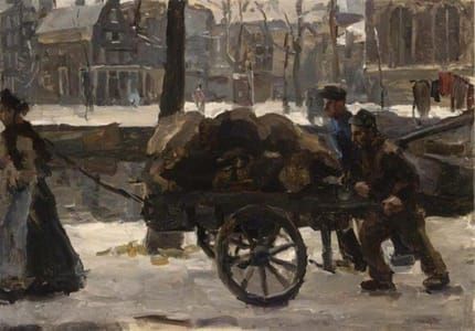 Artwork Title: View of the Prinsengracht Near the Noordermarkt, Amsterdam