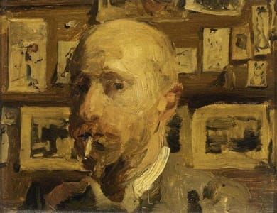 Artwork Title: Self Portrait in the Artist's Studio