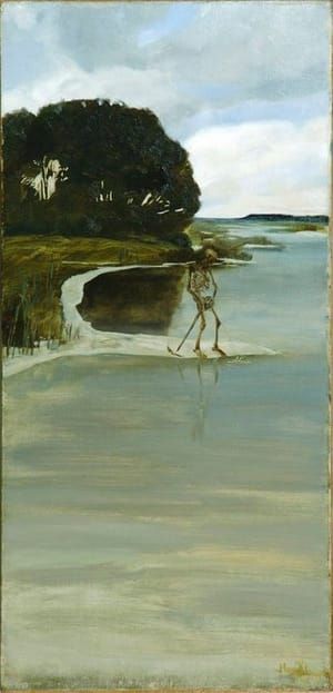 Artwork Title: Peeing death (Pinkelnder Tod)