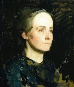 Artwork Title: Portrait of a Woman (also known as Miss Gertrude Bloede)