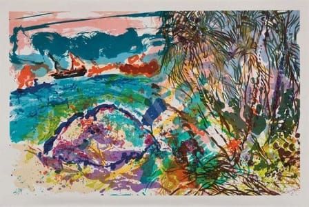 Artwork Title: Our Tramp Streamer Hugging the Horizon off Coconut Island I
