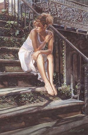 Artwork Title: Contemplating The Necessary Steps