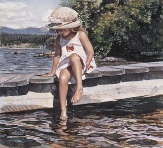 Artwork Title: Getting Her Feet Wet