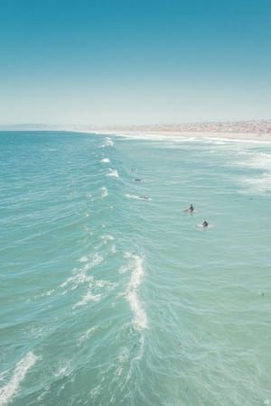 Artwork Title: Surfers Waiting, Santa Monica, CA