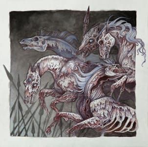 Artwork Title: Dead Horses