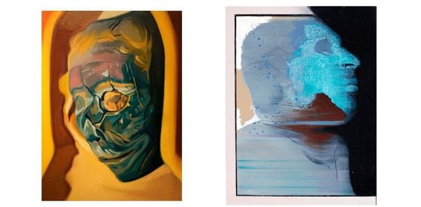 Artwork Title: (left) Revenge / (right) Bleu Edge