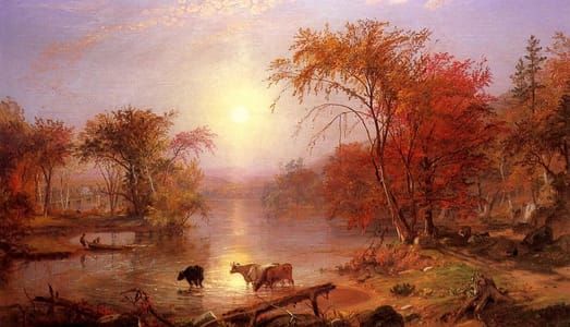 Artwork Title: Indian Summer, Hudson River