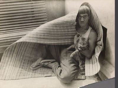 Artwork Title: Foujita enveloppé dans une couverture (Foujita Wrapped in a Blanket)