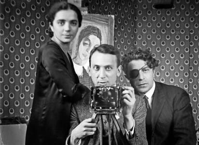 Artwork Title: Self-portrait With Friends - Hotel Des Terrasses, Paris,1926,