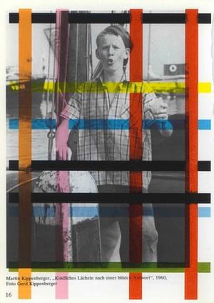Artwork Title: Martin Kippenberger, Kindliches Lächeln nach einer blöden Antowrt, Foto Gerd Kippenberg