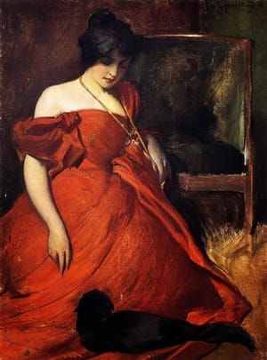 Artwork Title: Black and Red